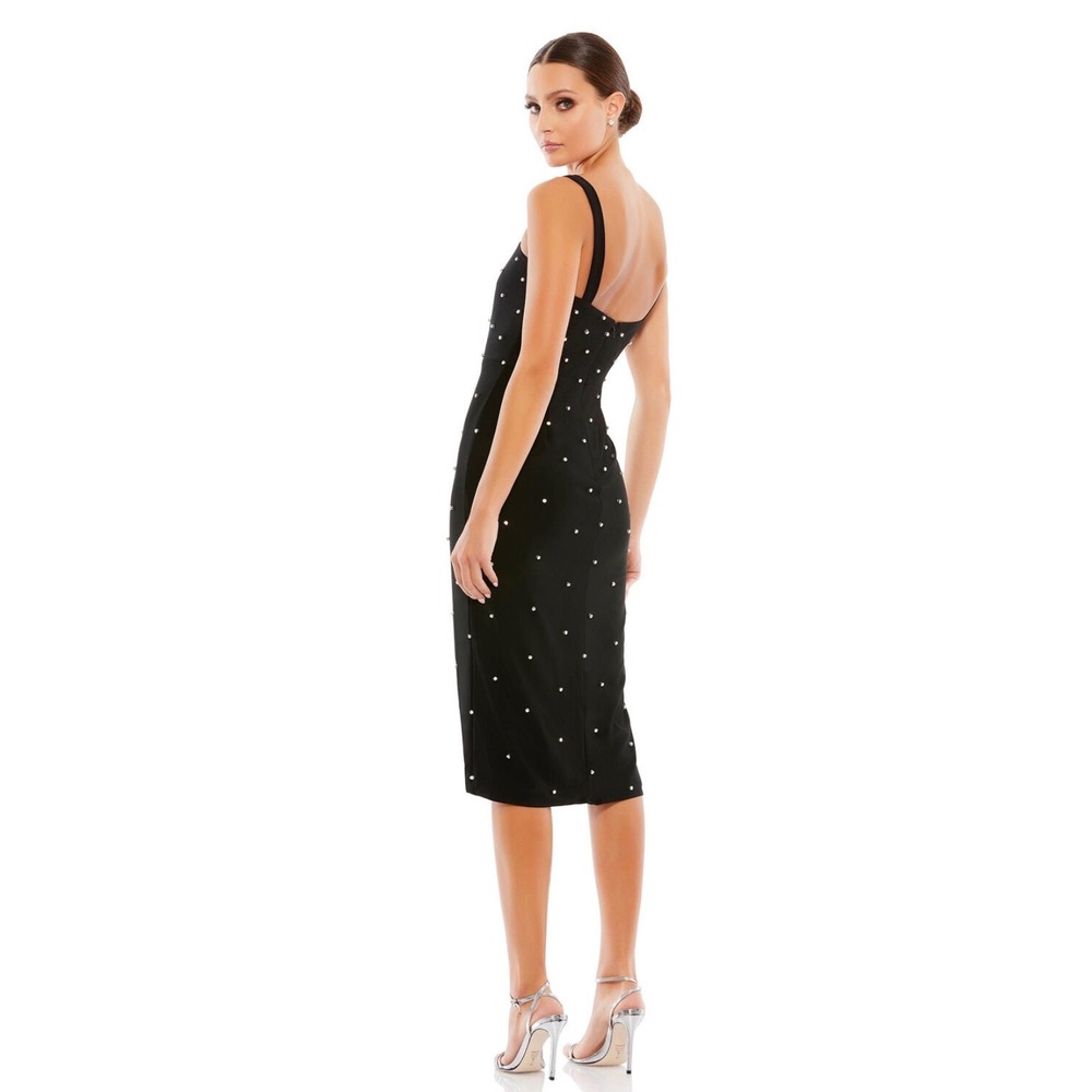 NWT IEENA MAC DUGGAL 70211 Rhinestone Encrusted Square Neck Dress Sz 12 $278 - Picture 3 of 8